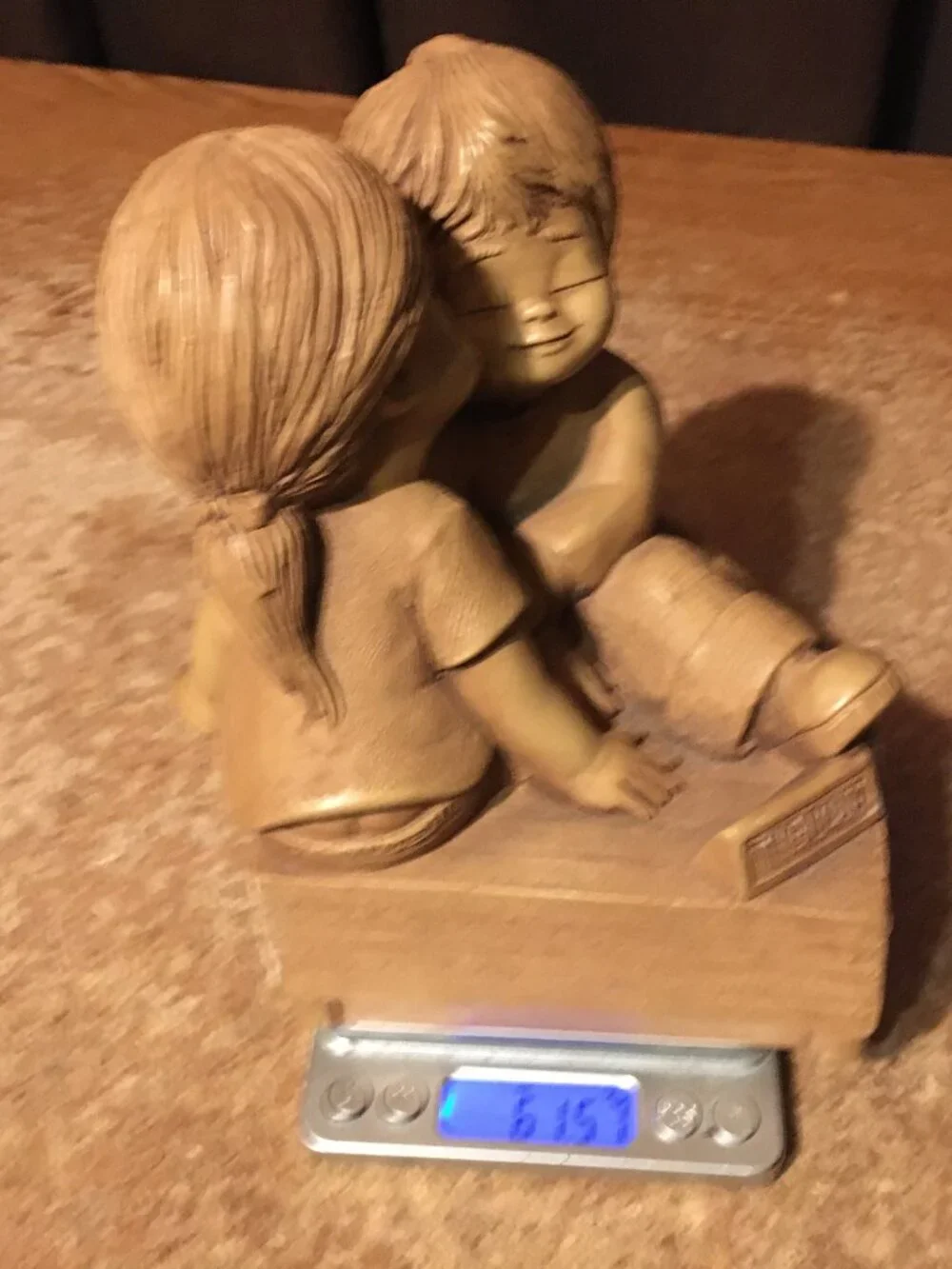 FANNYKINS FIGURINE BILL MACK SOLAR STATUARY THE BOSS BOY AND GIRL AT DESK